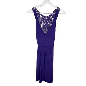 Urban Outfitters Dress Womens Size XS Purple Fit Flare Mini Sleeveless Casual